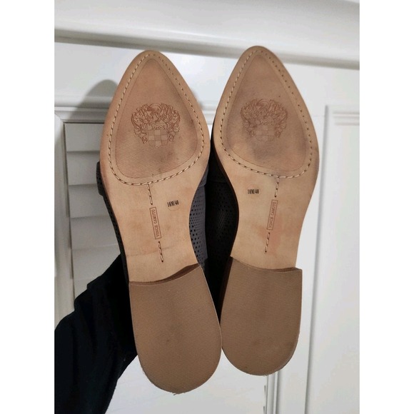 Vince Camuto Womens Size 10M Kaylana Suede Leather Slip On Mules Flats Gray - Picture 9 of 9